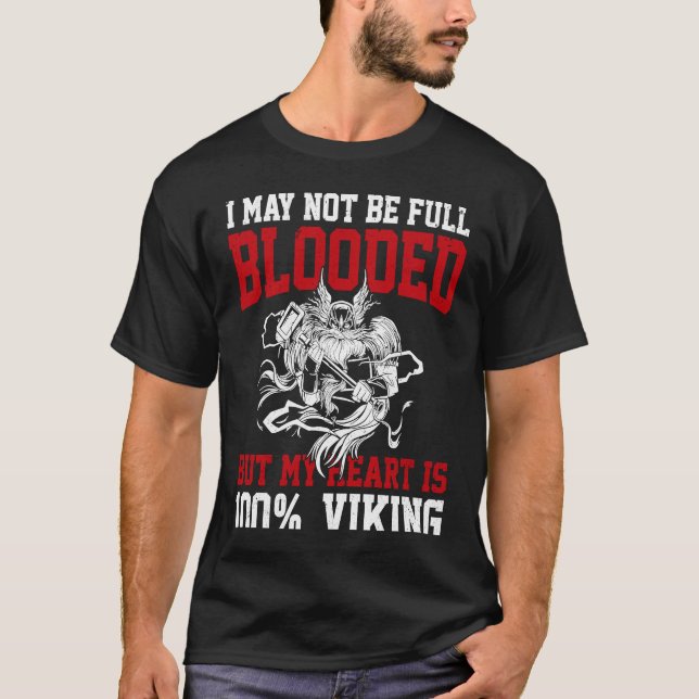 Camiseta Vikings reales vienen a Valhalla y no tienen miedo (Anverso)