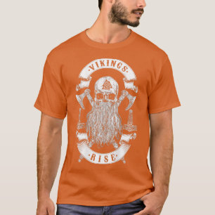 Camiseta Vikings Rise Viking Skull Beard Thor