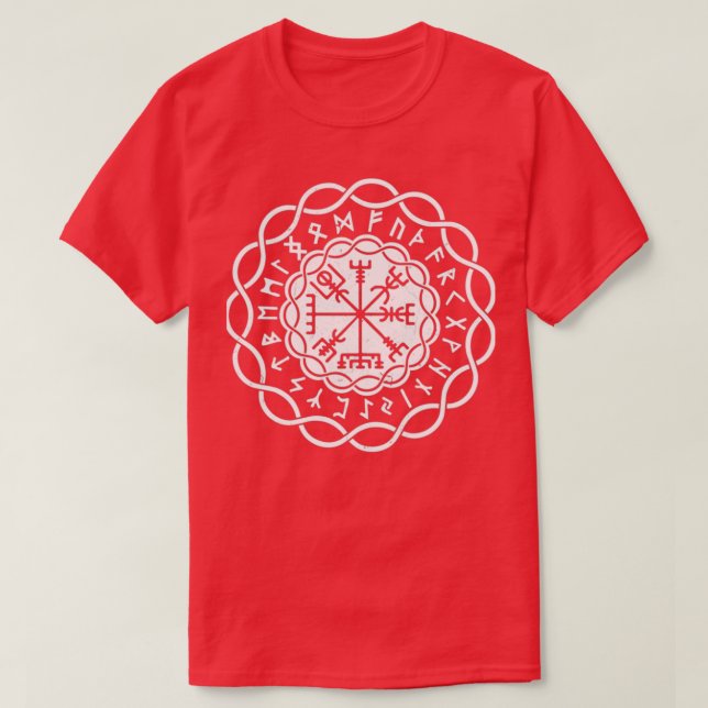 Camiseta Vikings Viking Compass Yggdrasil Viking (Diseño del anverso)