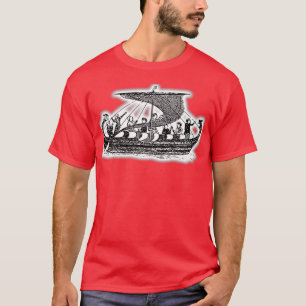 Camiseta Vikings Viking Longboat Vike Ship Norse Mythology