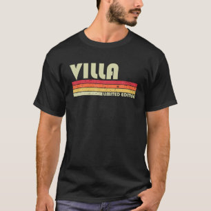 Camiseta VILLA Apellido Funny Retro Vintage años 80 años 90