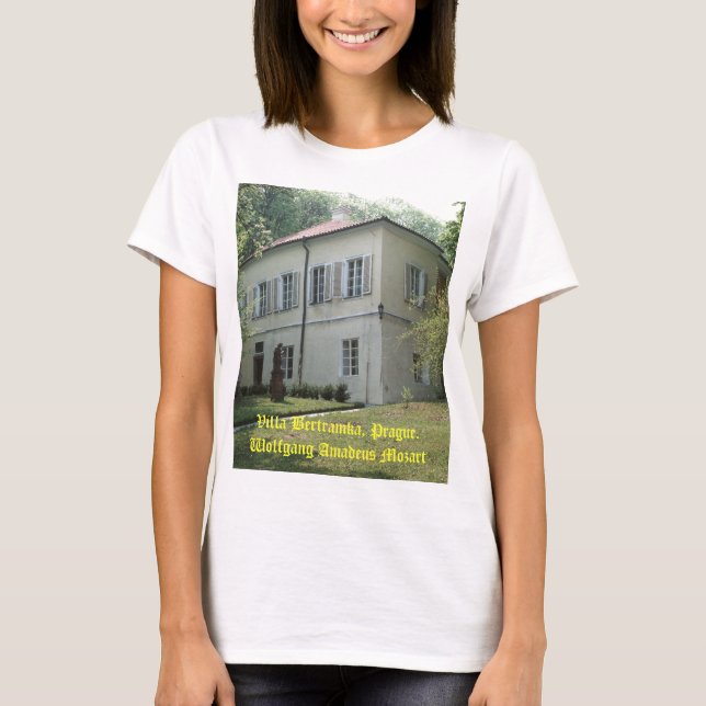 Camiseta Villa Bertramka-Mozart-Praga (Anverso)