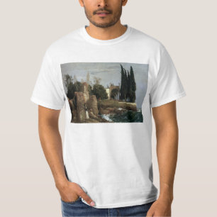Camiseta Villa junto al mar por Arnold Bocklin, simbolismo 
