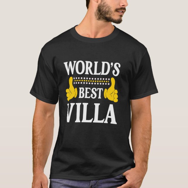 Camiseta Villa Surname Funny Team Family Apellido World (Anverso)