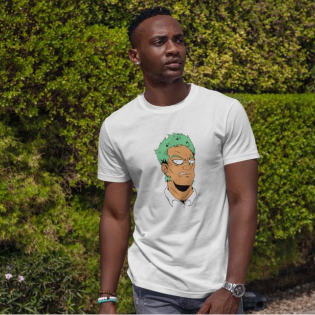 Camiseta Villain Anime Guy Face (Subido por el creador)