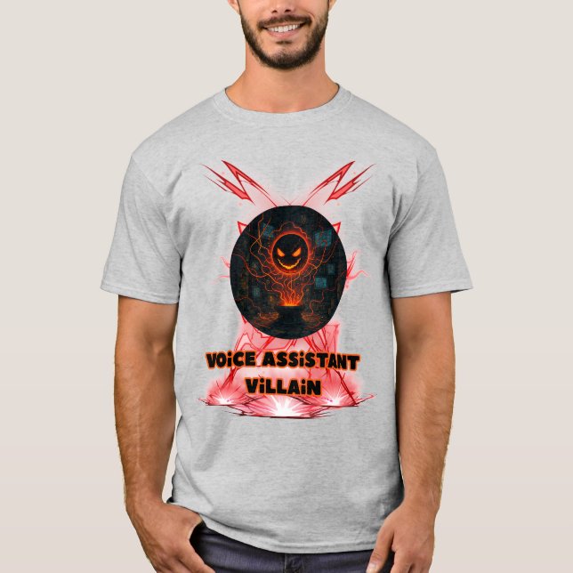 Camiseta Villain, asistente de voz (Anverso)