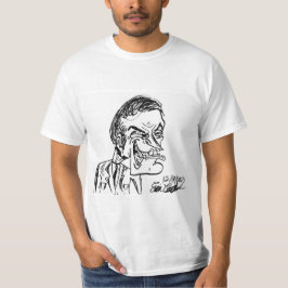 Camiseta villano espeluznante de dibujos animados