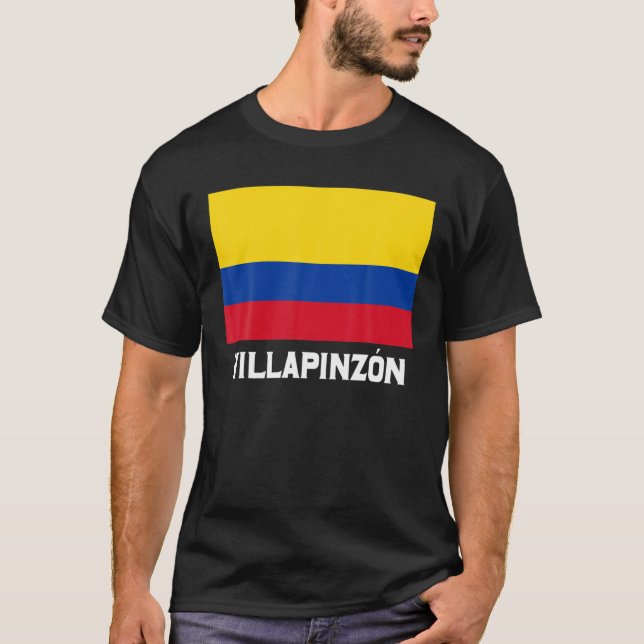 Camiseta Villapinzon Colombia Bandera Emblem Escudo Bandera (Anverso)