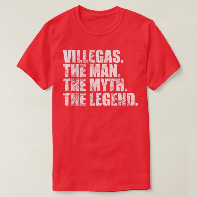 Camiseta Villegas Villegas Nombre de la familia Villegas Ap (Diseño del anverso)