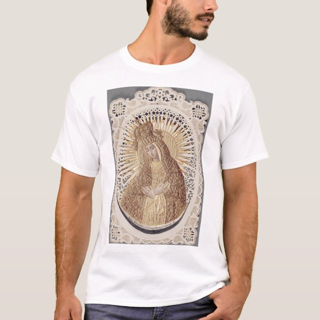 Camiseta Vilnius Madonna en la oración ... arte fino (Anverso)