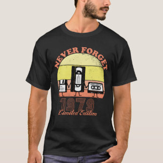 Camiseta Vin de edición limitada de cumpleaños 1979 Nunca O