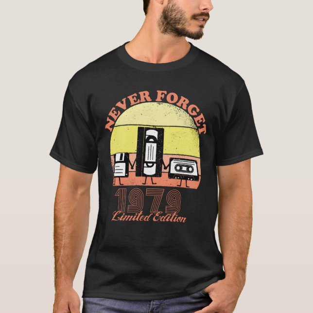 Camiseta Vin de edición limitada de cumpleaños 1979 Nunca O (Anverso)