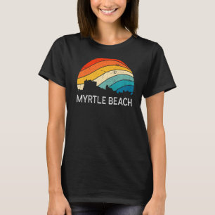 Camiseta Vin de Skyline Beach de Myrtle City Retro South Ca