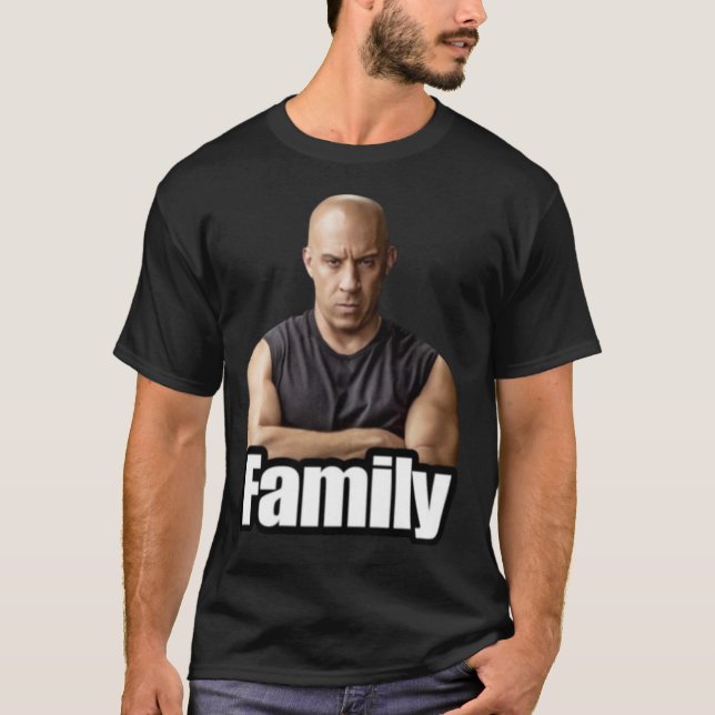 Camiseta Vin Diesel FAMILY MEME boy (Anverso)