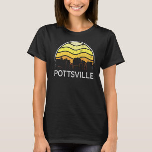 Camiseta Vin Skyline de visitantes de Pottsville Retro Penn