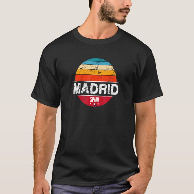 Camiseta Viñage Madrid España Souvenir (Anverso)