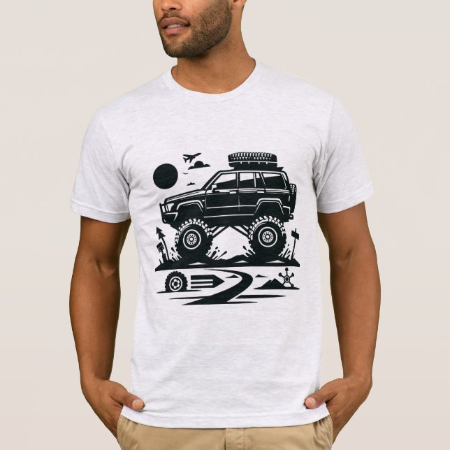 Camiseta Viñage Offroad Car (Anverso)