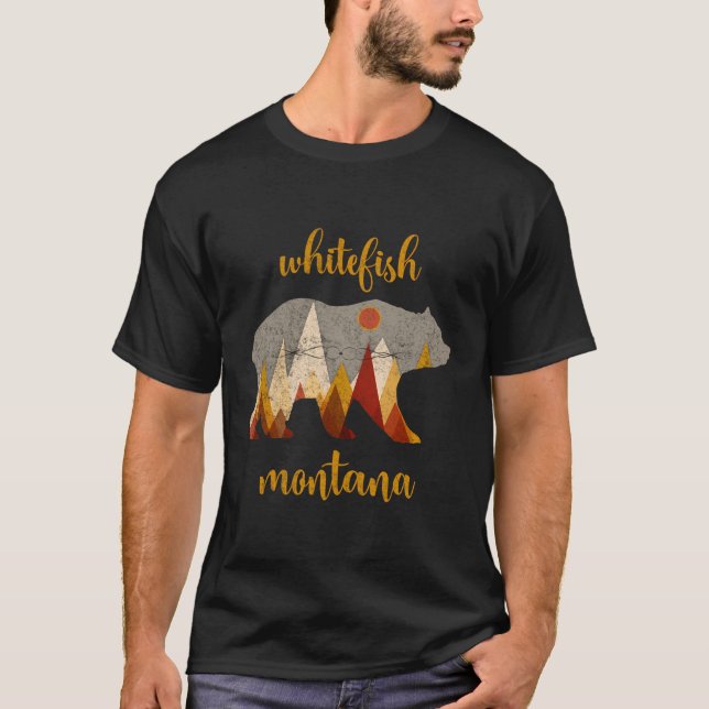 Camiseta Viñage Whitefish Montana (Anverso)