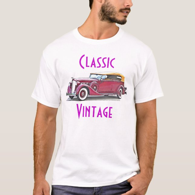 Camiseta Vinatage clásico Packard (Anverso)