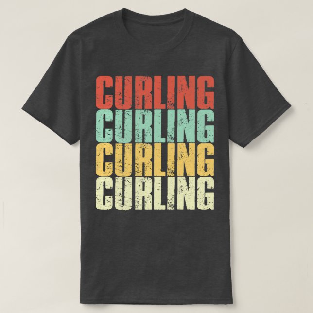 Camiseta Vinatge curling (Diseño del anverso)