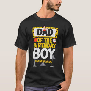 Camiseta Vinatge Dad of the Birthday Boy Construction Boy