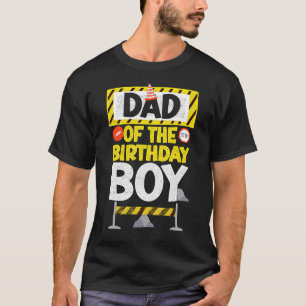 Camiseta Vinatge Dad of the Birthday Boy Construction Boy