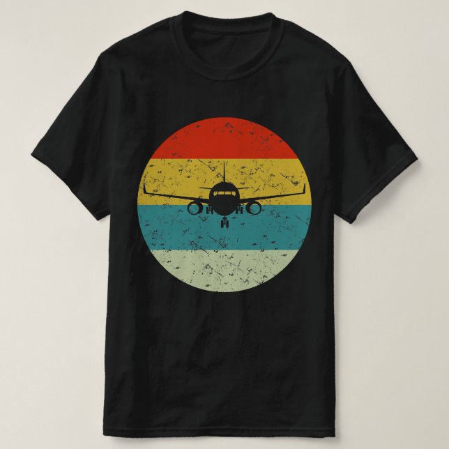 Camiseta vinatge de avión 70 (Diseño del anverso)
