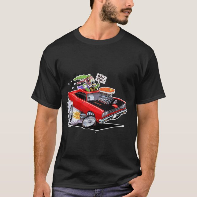 Camiseta Vince Crain BIRD FINK 1969 coche de músculo rojo (Anverso)