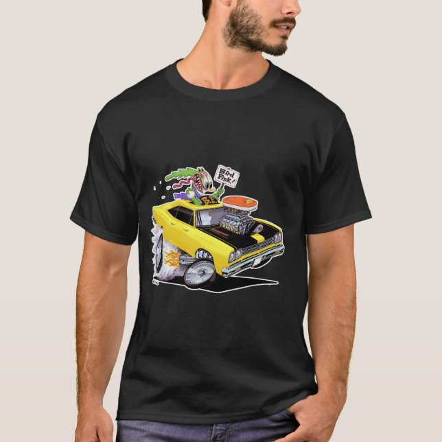 Camiseta Vince Crain BIRD FINK 1969 coche músculo amarillo (Anverso)