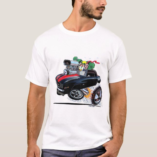 Camiseta Vince Crains Arte De Octano Alto, Camaro Negro De  (Anverso)