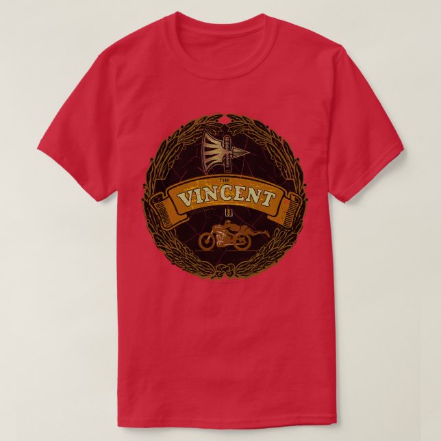Camiseta Vincent Motorcycle Reino Unido (Diseño del anverso)