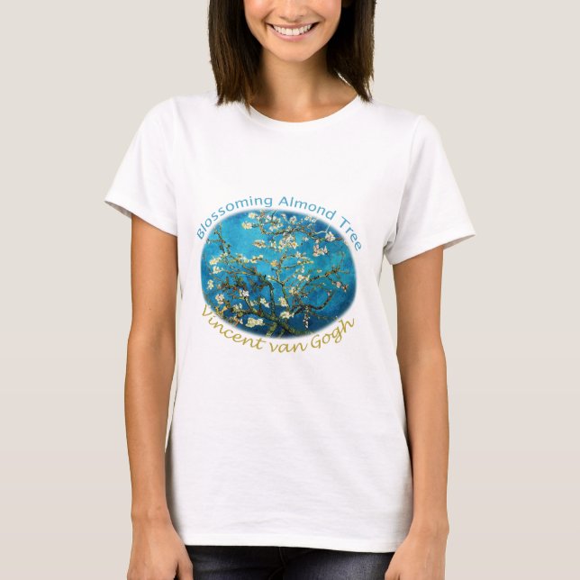 Camiseta Vincent van Gogh, Almendro en Flor (Anverso)