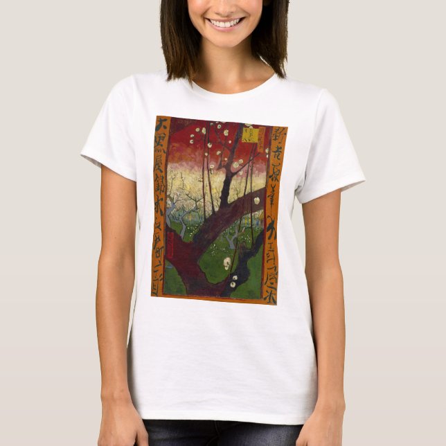 Camiseta Vincent Van Gogh - Árbol de ciruelas (Anverso)