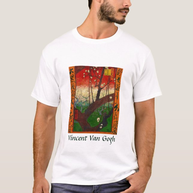 Camiseta Vincent van Gogh - Árbol de ciruelas (Anverso)