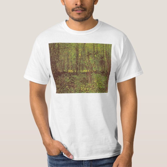 Camiseta Vincent van Gogh - Árboles y subcrecimiento (Anverso)