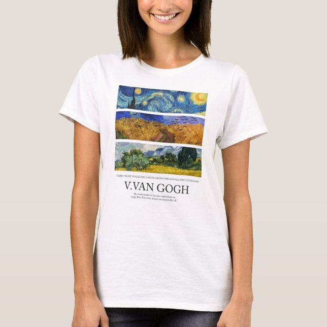 Camiseta Vincent van Gogh Art Gogh Crewneck (Anverso)