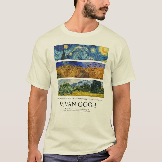 Camiseta Vincent van Gogh Art Gogh Crewneck (Anverso)