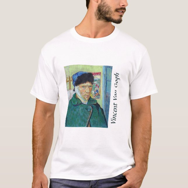 Camiseta Vincent van Gogh - Autorretrato con oreja vendada (Anverso)