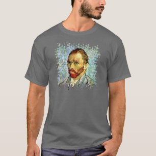 Camiseta Vincent Van Gogh - Autorretrato verde Arte fino