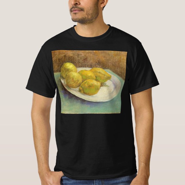 Camiseta Vincent van Gogh - Bodegón Limones en un Plato (Anverso)