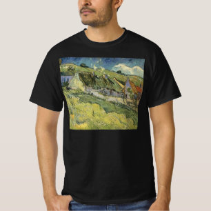 Camiseta Vincent van Gogh - Cabañas con Techo de Paja