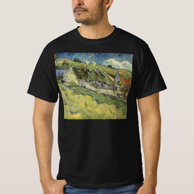 Camiseta Vincent van Gogh - Cabañas con Techo de Paja (Anverso)
