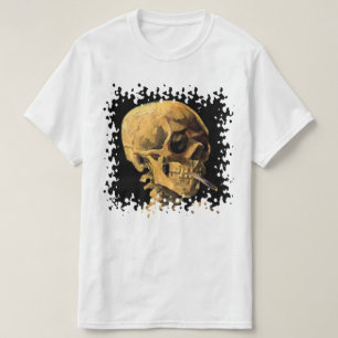 Camiseta Vincent Van Gogh - Calavera Con Cigarrillo Quemado