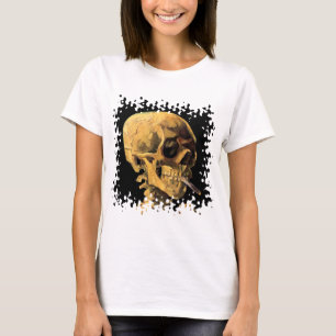 Camiseta Vincent Van Gogh - Calavera Con Cigarrillo Quemado