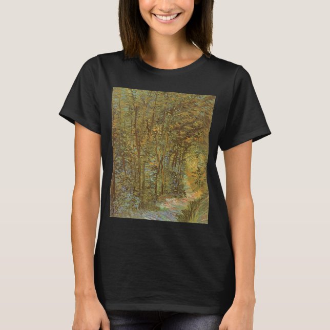 Camiseta Vincent van Gogh - Camino en los bosques (Anverso)