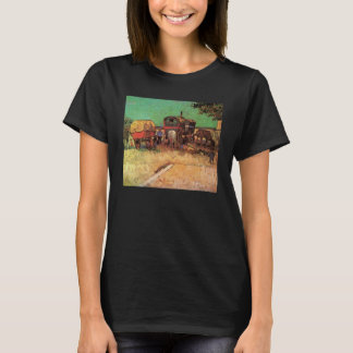 Camiseta Vincent van Gogh - Campamento de caravanas gitanas
