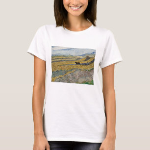 Camiseta Vincent Van Gogh, campo cerrado con flores