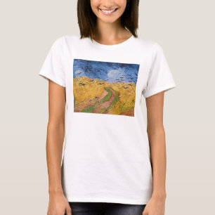 Camiseta Vincent van Gogh   Campo de rueda con cuervos, 189