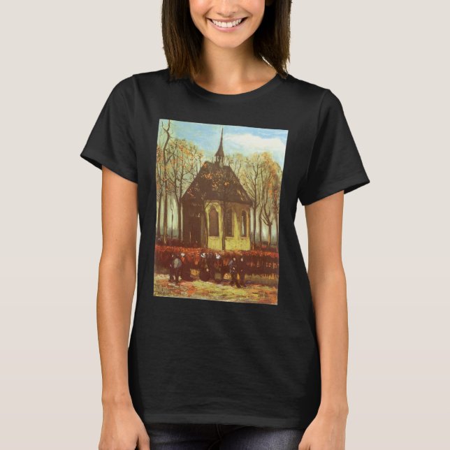 Camiseta Vincent van Gogh - Capilla de Nuenen, asistentes a (Anverso)
