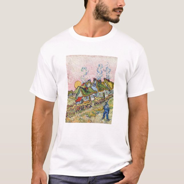 Camiseta Vincent van Gogh - Casas y Figura (Anverso)